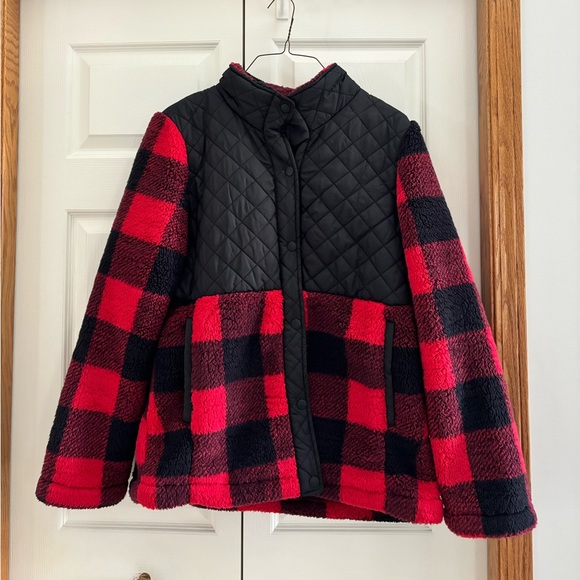 Steve Madden Red & Black Buffalo Jacket, Size XL - Picture 1 of 3